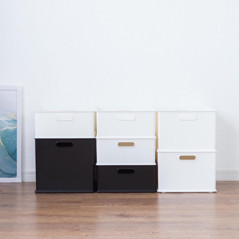 プラスチック収納ボックス長方形（深型） 幅40×奥25×高さ24cm 3個