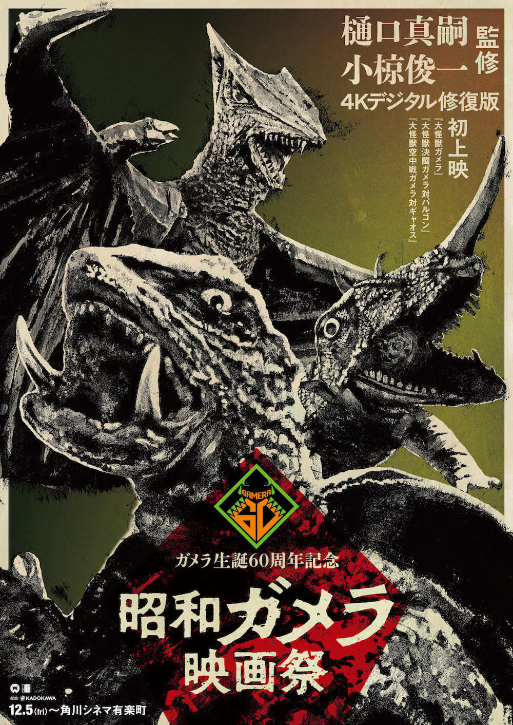 ガメラ生誕60周年プロジェクト『ガメラ 大怪獣空中決戦』『ガメラ2