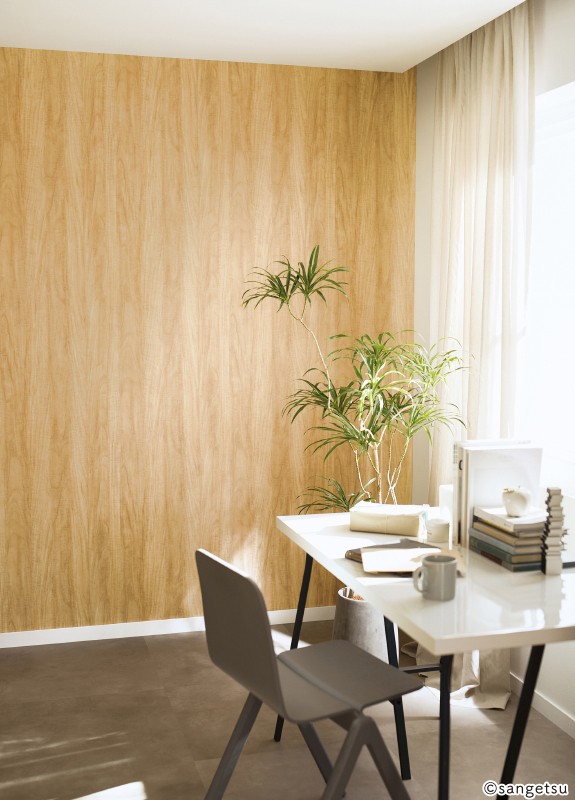 木目/ナチュラル(ライトブラウン 木目 防かび サンゲツ RE55598