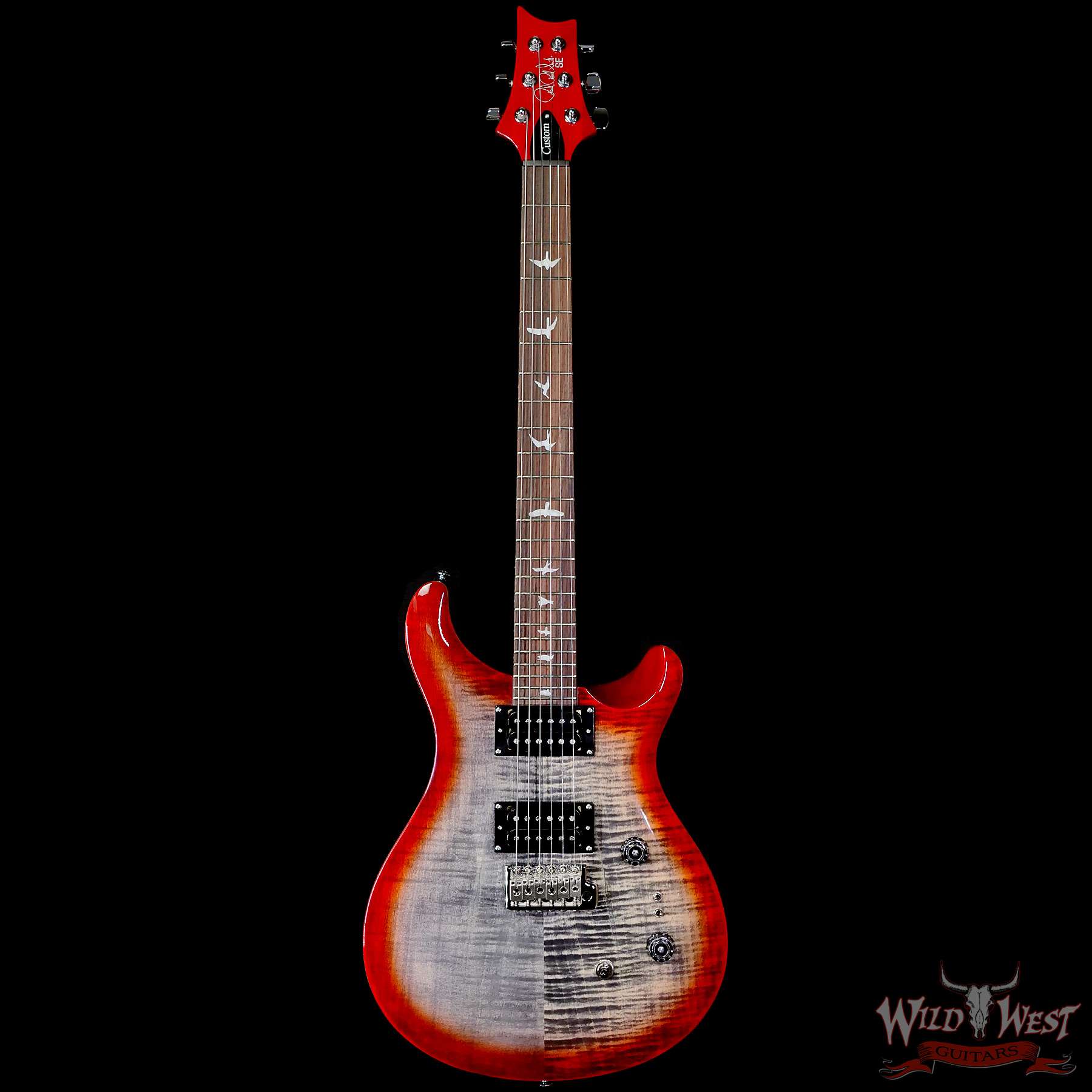 Paul Reed Smith PRS SE Custom 24-08 Charcoal Cherry Burst 7.80 LBS