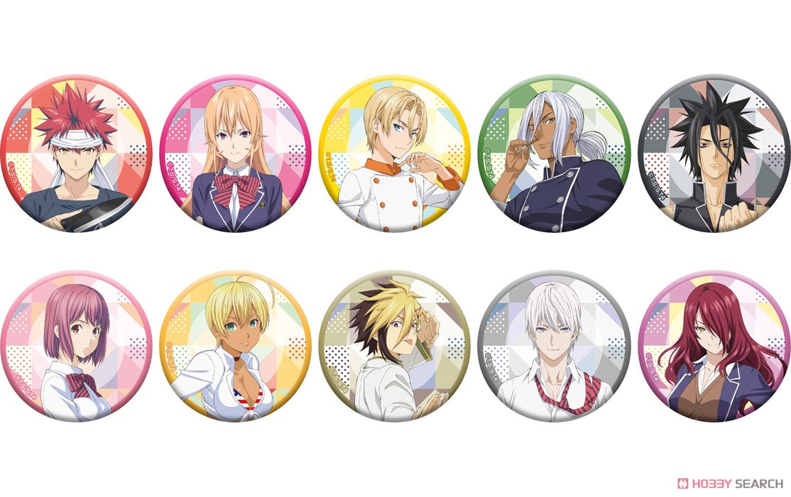 TVアニメ「食戟のソーマ」 アニメイラスト缶バッジコレクション (10個