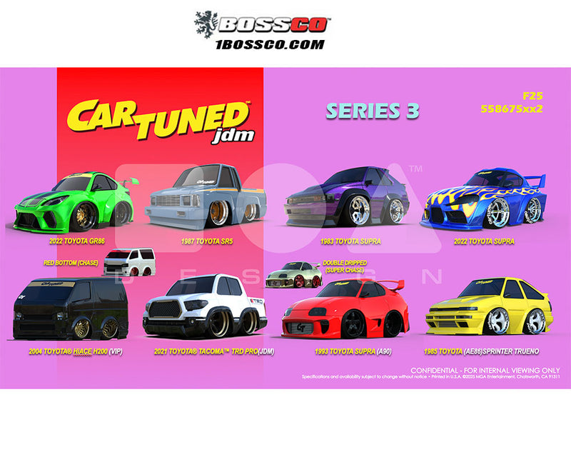 MGA 1/64 CAR TUNED MAINLINE SERIES 4 2025 ASSORTMENT – Boss Company