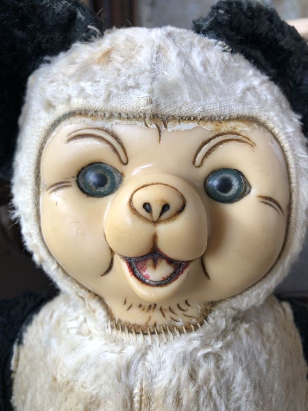 Vintage Rubber Face Doll Panda Bear 25cm (B581） - 2000toys
