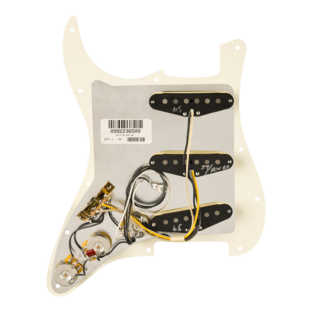 Fender フェンダー Pre-Wired Strat Pickguard Pure Vintage '59 w