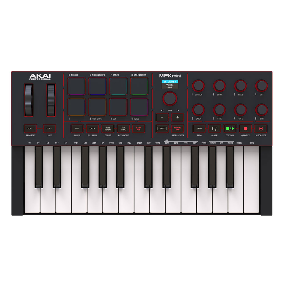 AKAI Professional アカイプロフェッショナル MPK mini IV Black 25