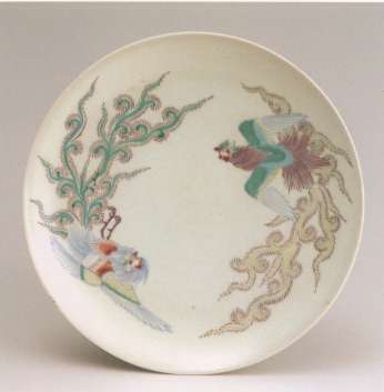 色絵鳳凰文皿/伊万里市