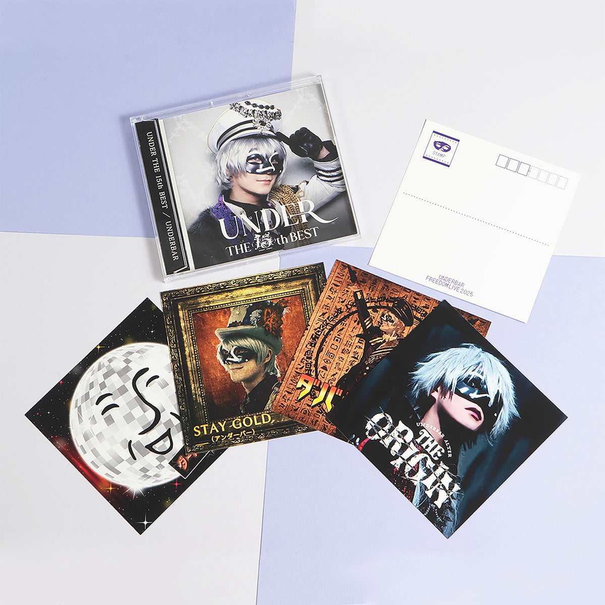 アンダーバー】CDジャケット風ポストカードセット（5枚＋シークレット1