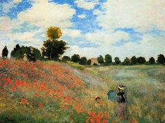 Poppy Field in a Hollow near Giverny, 1885 by Claude Monet