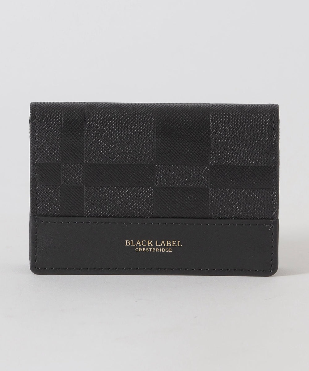 エンボスチェックカードケース（ウォレット/ケース）｜BLACK LABEL