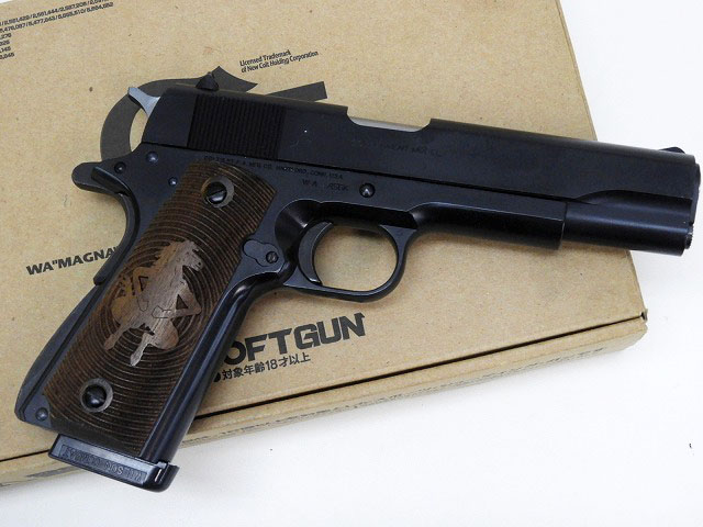 WA] コルトガバメント .45 シリーズ80 CAW木製グリップカスタム (中古