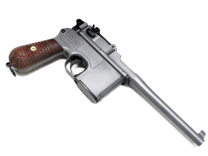 A!CTION] モーゼル C96 RED9 発火ブローバックモデルガン HWナチュラル