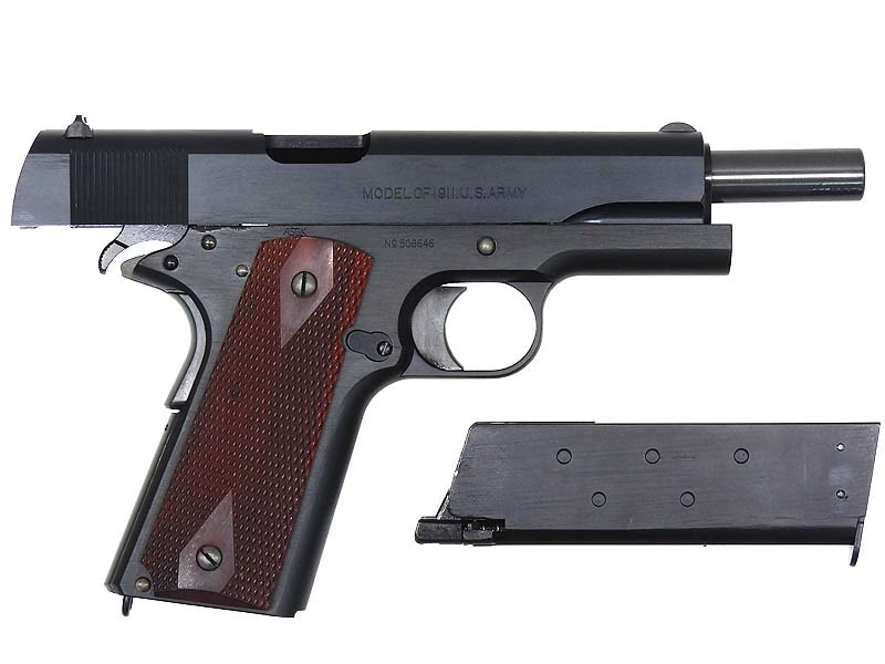 WA] コルトガバメント M1911 ブラックアーミー / ウッドグリップ ガス