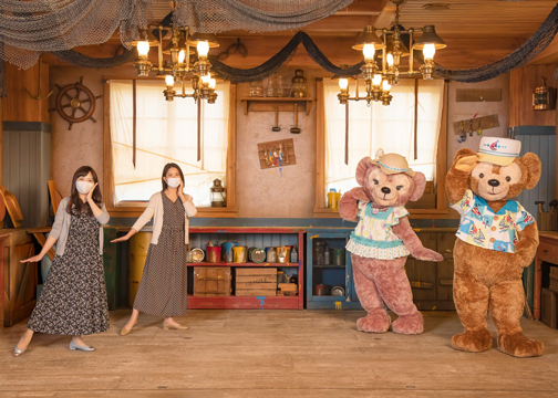 夏コスチュームのダッフィー＆フレンズとグリーティング☆人気の