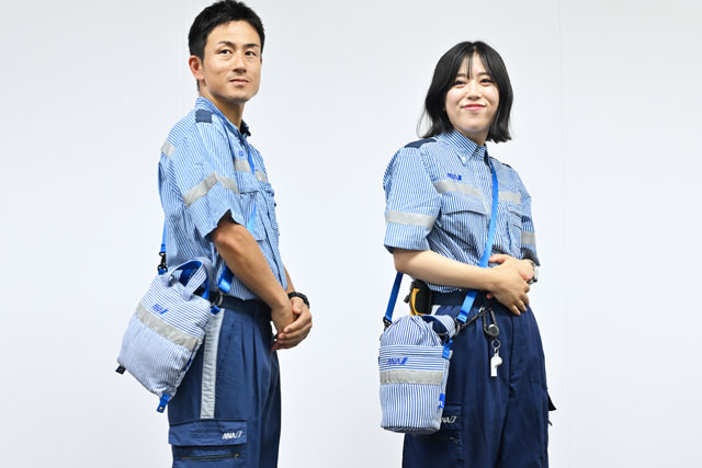 ANA、グラハン制服もアップサイクル ミニトート2種類