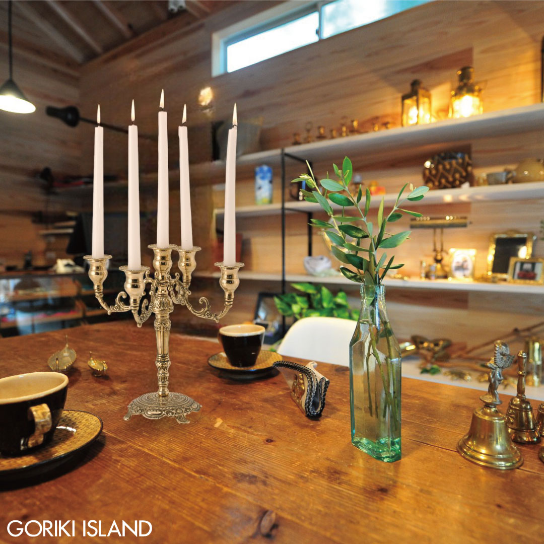 在庫限り】 GORIKIISLAND キャンドルスタンド ST 5H≫キャンドル