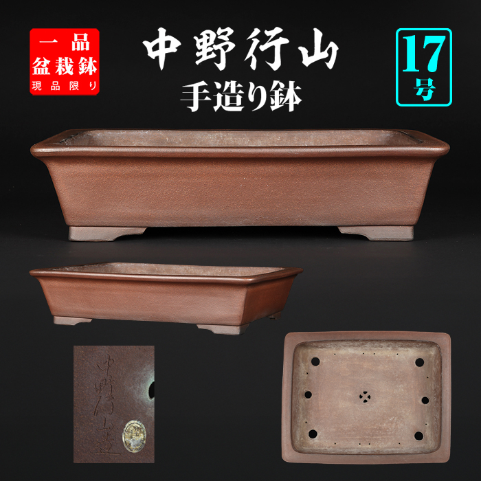 行山外縁長方鉢 | 盆栽、盆栽書籍、盆栽鉢の通販│近代出版