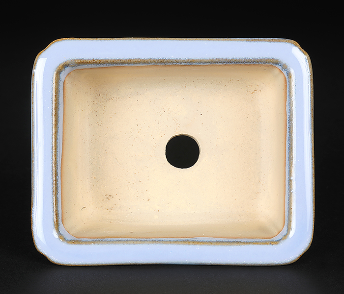 広東隅入長方鉢〔石峰雨竹〕 | 盆栽、盆栽書籍、盆栽鉢の通販│近代出版