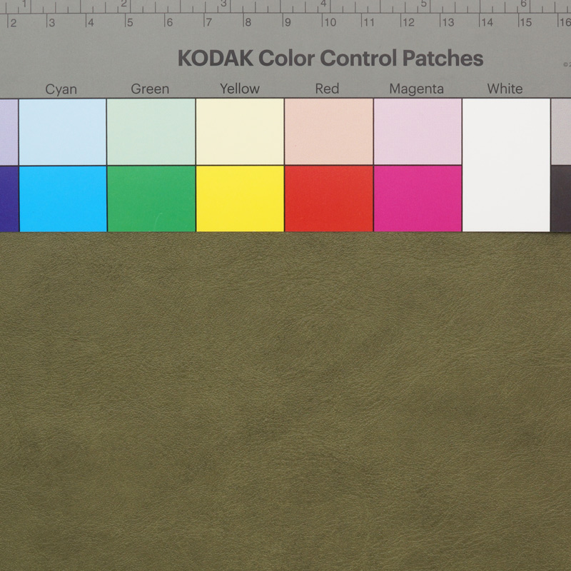 合皮 生地 シワ入り加工 緑色（オリーブグリーン） - 合皮.jp - 人工