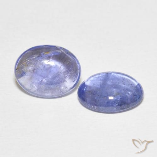 Shop natural 5.78ct 薄いパープルがかったブルー タンザナイト gems