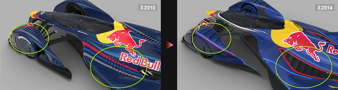 オートアートが「レッドブル X2014 ファンカー」の1 / 18精密ダイ