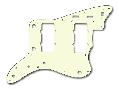 ピックガード ジャズマスタータイプ ミントアイボリー3P通販｜ギター