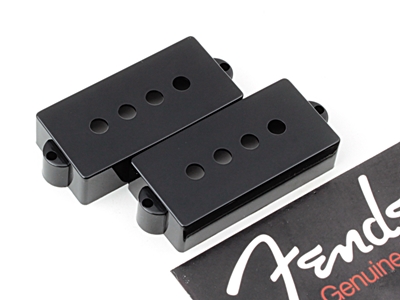 FENDER USA プレシジョンベース ピックアップカバー ブラック 2個
