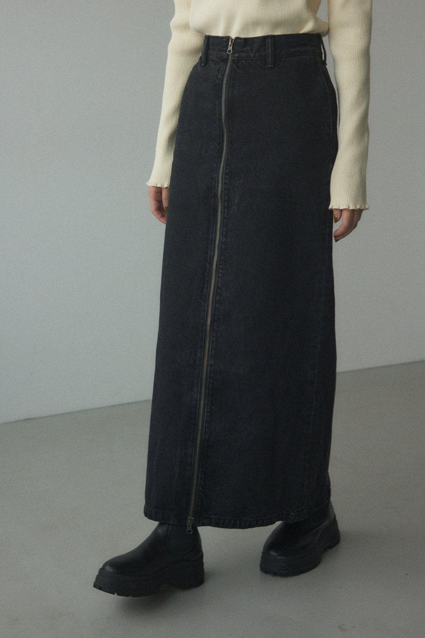 BLACK BY MOUSSY | front zip skirt (スカート ) |SHEL'TTER WEBSTORE