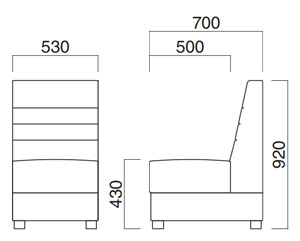 カリアス｜ボックスソファ ラウンジソファ｜業務用家具のE家具.JP