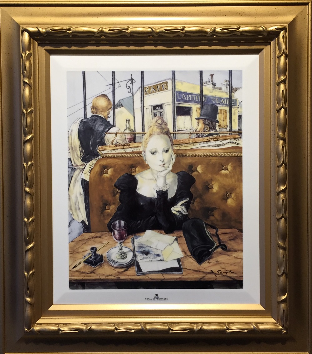 藤田嗣治 『カフェにて』 - ギャラリーシーズ