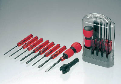 TRUSCO 電工グリップ8本組ドライバーセット＿ の通販