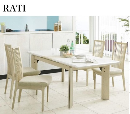 ラティ 伸長式ダイニングテーブル（シギヤマ家具工業）