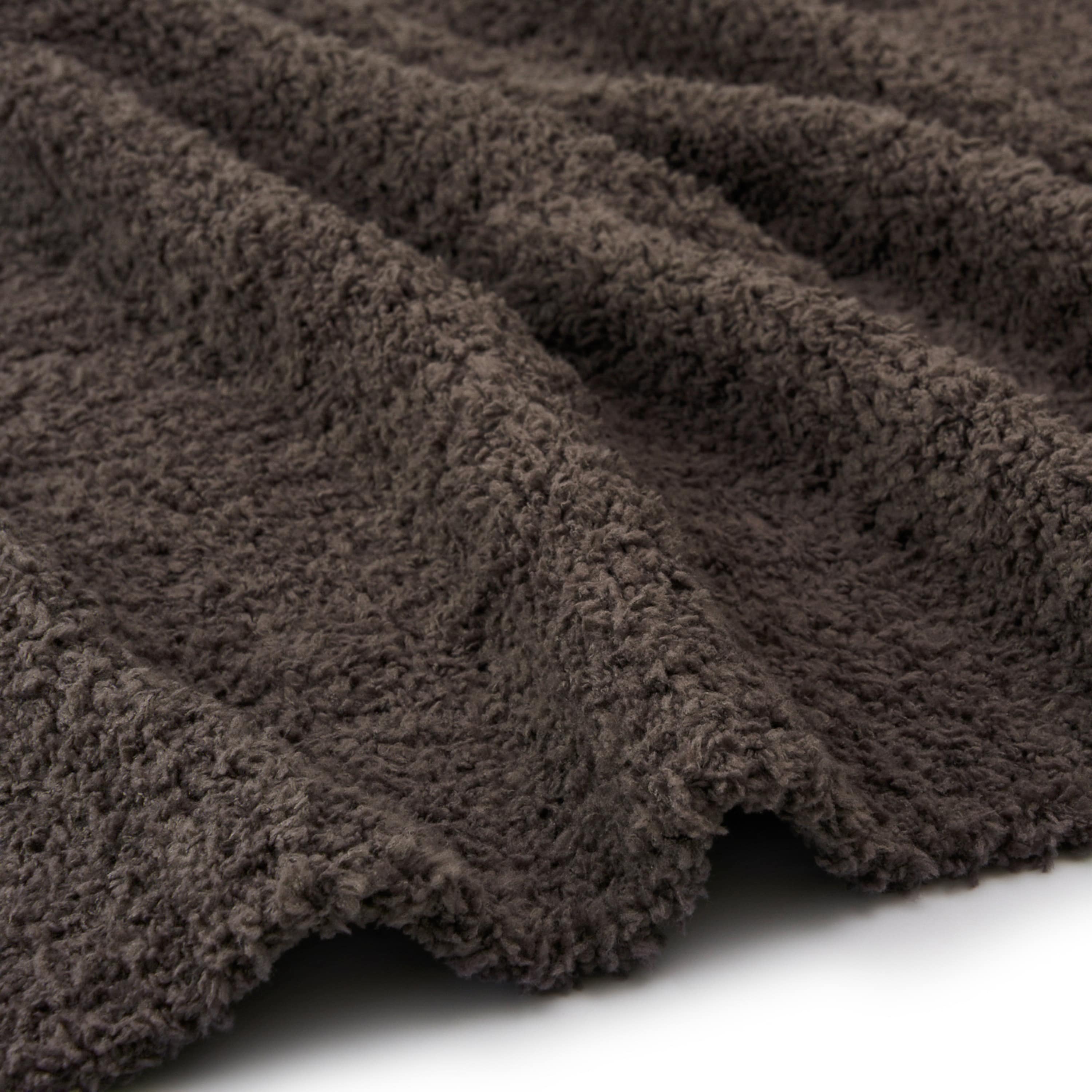 DOUBLE BLANKET / SOLID(183×195cm charcoal gray): BLANKET