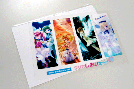 クリアしおりセット ／ オリジナル印刷なら同人グッズ製作クリア工房