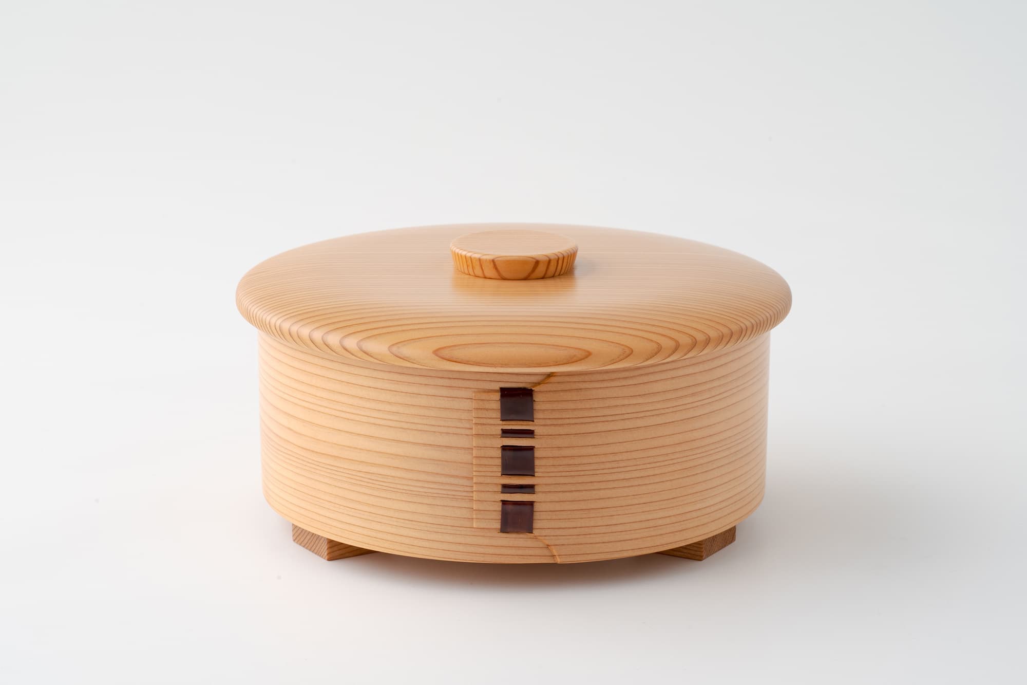 124-菓子器（脚付）│大館曲げわっぱの老舗栗久