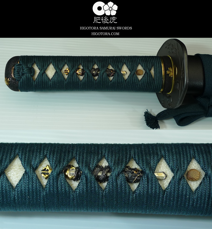 フルオーダーメイド・模擬刀・肥後虎同田貫 脇差 1尺5寸 三本杉刃文