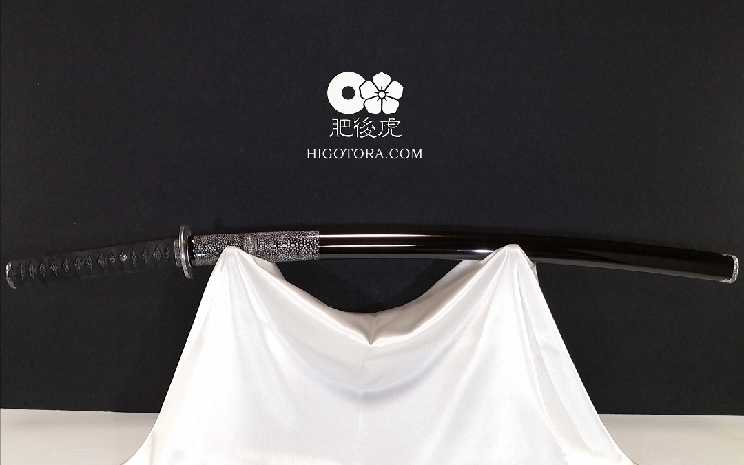 鮫巻黒呂鞘肥後拵 TGS｜製作事例｜肥後虎-HIGOTORA