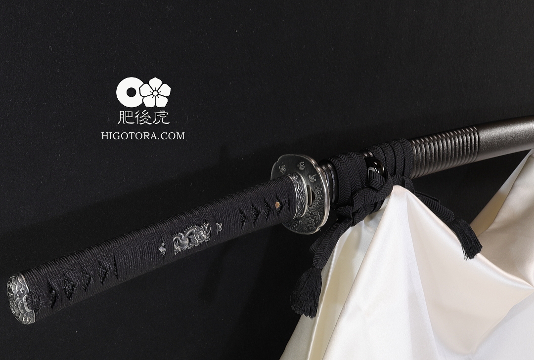 濤乱刃 部分千段刻鞘 260 KHR｜製作事例｜肥後虎-HIGOTORA