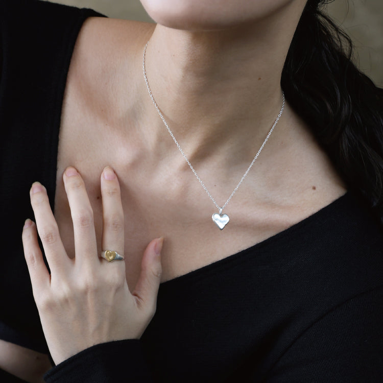 ハートシルフィウムネックレス SV