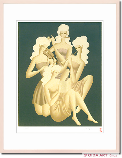 東郷青児 四重奏 | 絵画など美術品の販売と買取 | 東京・銀座 おいだ美術