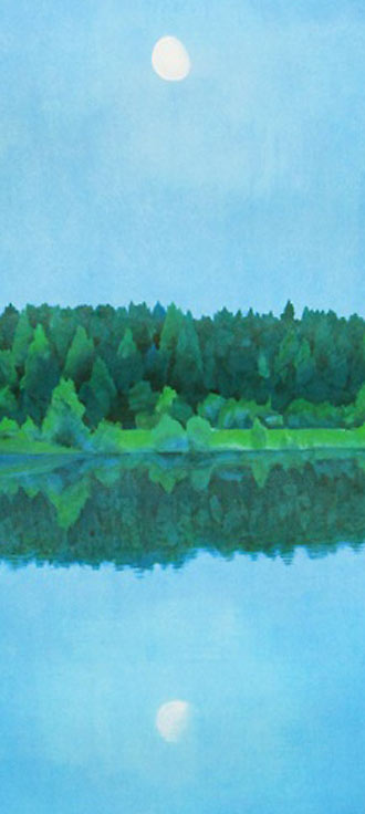 東山魁夷 二つの月 スケッチ(新復刻画) | 絵画など美術品の販売と買取