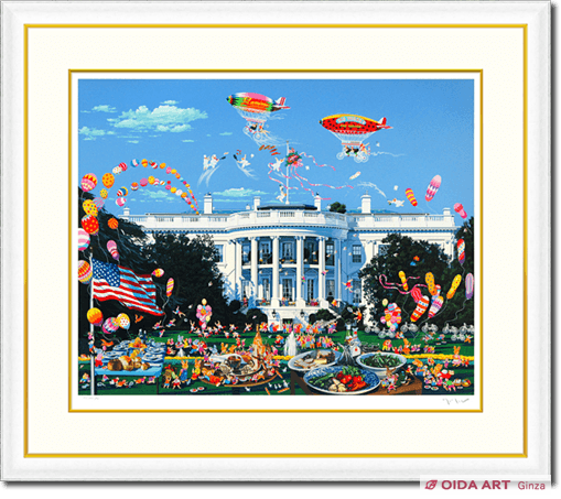 ヒロヤマガタ ホワイトハウスの日曜日 | 絵画など美術品の販売と買取