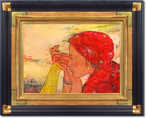 田村能里子 河べりの女 | 絵画など美術品の販売と買取 | 東京・銀座