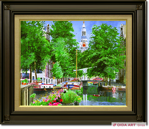 小田切訓 初夏の水辺 | 絵画など美術品の販売と買取 | 東京・銀座 おい