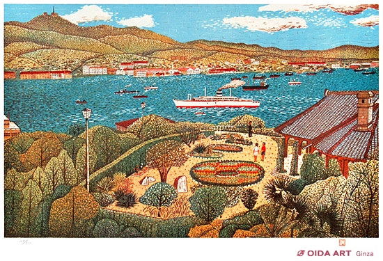 山下清 グラバー邸（超特大） | 絵画など美術品の販売と買取 | 東京