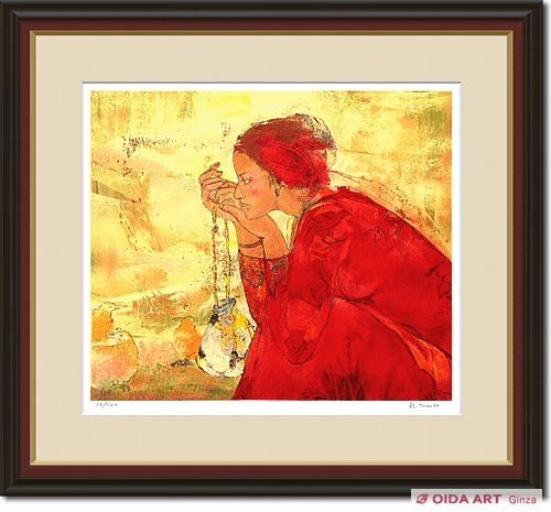 田村能里子 緋のよそおい | 絵画など美術品の販売と買取 | 東京・銀座