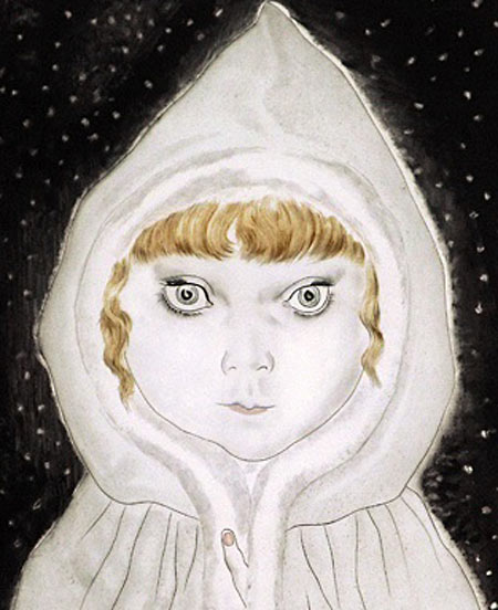 藤田嗣治 雪ん子 | 絵画など美術品の販売と買取 | 東京・銀座 おいだ美術