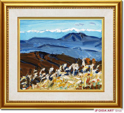 楢原健三 アルプス遠望 | 絵画など美術品の販売と買取 | 東京・銀座