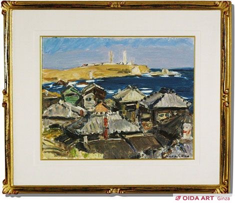 楢原健三 犬吠岬遠望 | 絵画など美術品の販売と買取 | 東京・銀座 おい