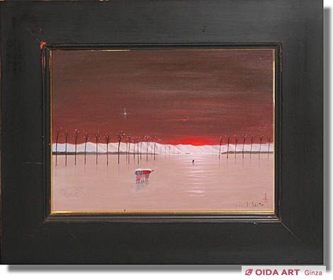 斎藤真一 朝立ち 冬の旅 | 絵画など美術品の販売と買取 | 東京・銀座