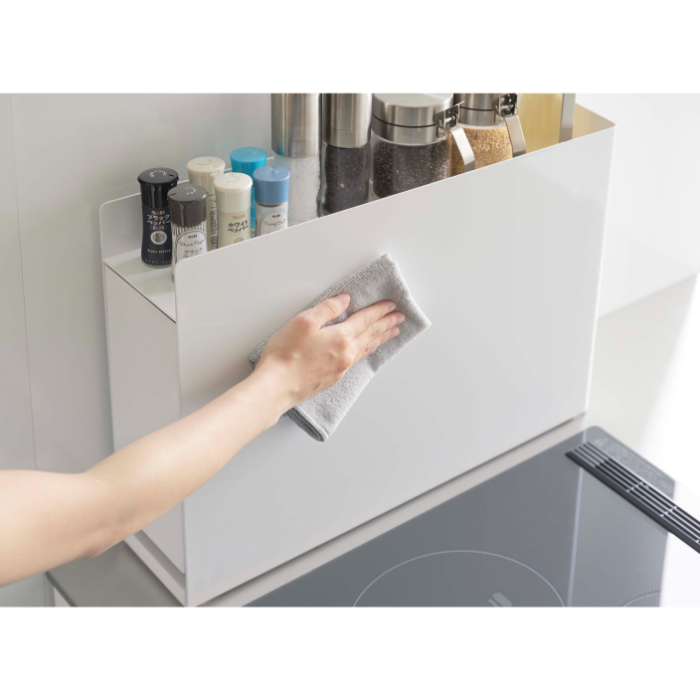 Yamazaki 隠せる調味料ラック タワー ホワイト(6003)